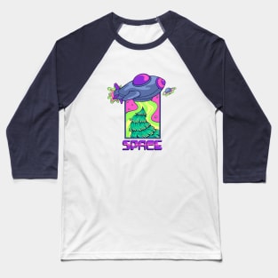 Santa is Coming “Space” Baseball T-Shirt